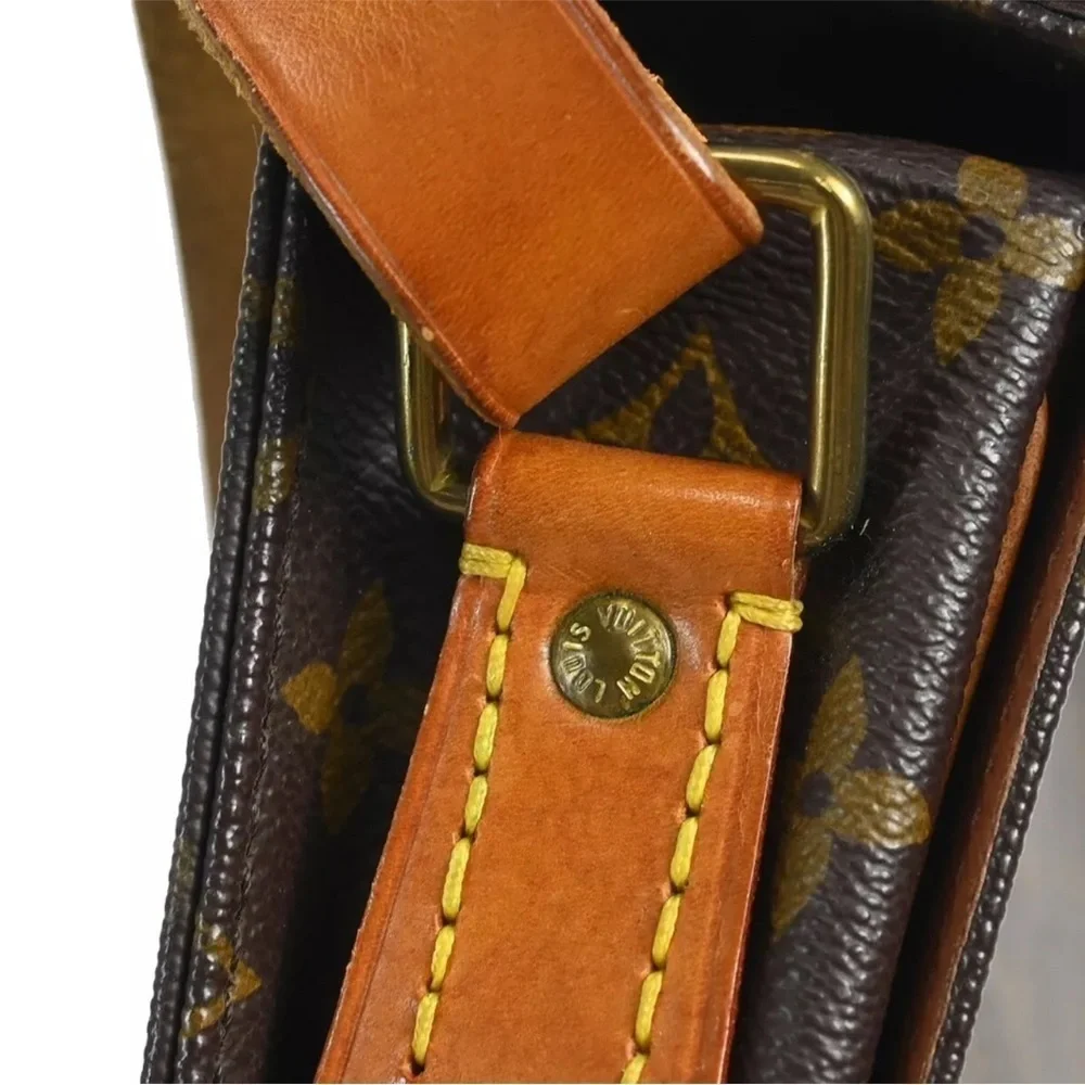LOUIS VUITTON CARTOUCHIERE GM SHOULDER BAG PURSE MONOGRAM M51252 SL0930 XX19241